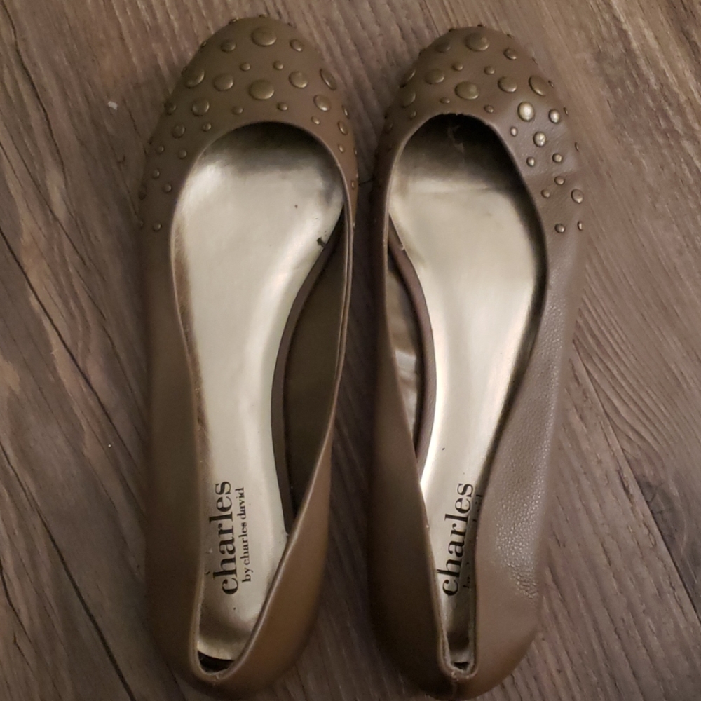 Charles by Charles David brown flats, size 10 nwot